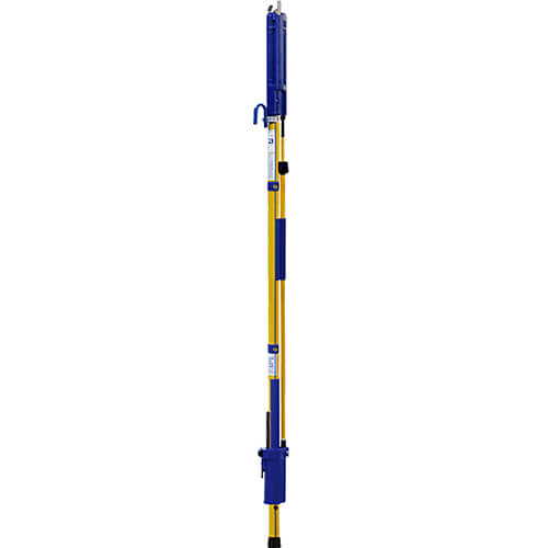 Utility Solutions USSG-T-014-EC Blue Stripe® Telescopic Shotgun Stick with Rubber End Cap, 4 Operating Positions, 14 ft