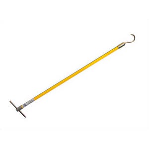 Utility Solutions USSH-006 Blue Stripe® Switch Hook Stick, 1.25 in Closed, 3.5 in Dichromate-Coated Steel, 6 ft