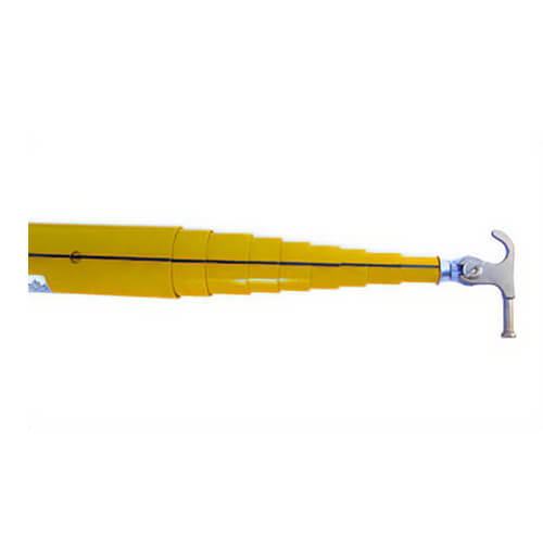 Utility Solutions USTS-040 Blue Stripe® Telescopic Hot Stick, Ground Operable, Tip Lock, 65 in Closed, 2.9 in Base, 40 ft