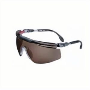 UVEX® By Honeywell S0415X Fitlogic® Safety Eyewear, UVExtreme® Anti-Fog, SCT Gray Lens, Wrap Around Frame, Pewter/Wine