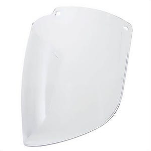 UVEX® by Honeywell S9555 Faceshield Visor, Coated, Clear, Polycarbonate, 3/32 in Visor Thickness, 9 in Height, 15-7/8 in Width