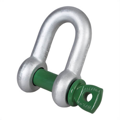 Green Pin® GPGDBB38 G-4151 Standard Dee Shackle, 17 ton