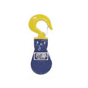 VGD 29362060 V1800 Snatch Block with Hook, Rope Cable, 6 in, 8 ton Load, 6 in OD
