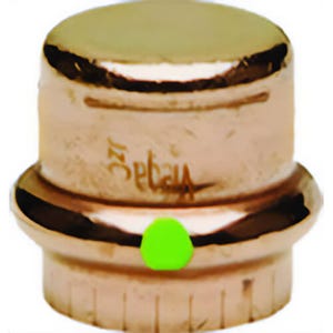 Viega 77737 ProPress® Cap, Copper, for use with ASTM B88 and B75 Tubing, 2 in Press