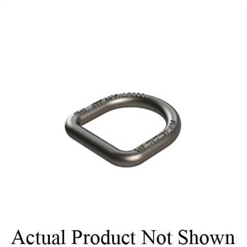 Wallace Forge 2327219 Standard D-Ring with Style A/B Clip, 4000 lb, 2-1/4 x 2-1/2 in Ring, 1/2 in Bracket