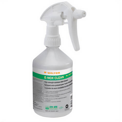 Walter Surface Technologies Bio-Circle® 53G303 E-NOX CLEAN™ Heavy Duty High Strength SS Cleaner/Brightener, 16.9 fl-oz, Trigger Spray Bottle, Gel