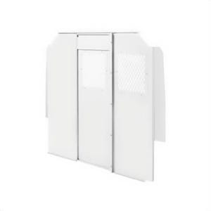 Weather Guard® 96142-3-01 Standard/High-Roof Steel Screen Bulkhead, 71-1/4 in H x 65-5/8 in W x 4 in D, White
