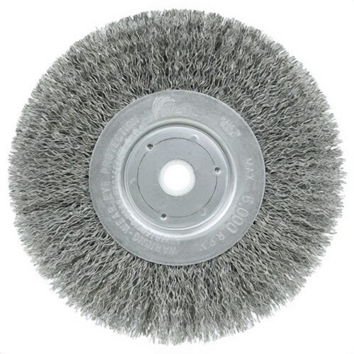 Weiler® 01076 Narrow Face Crimped Wire Wheel, 6 in, 10 ea