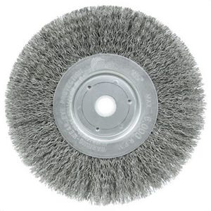 Weiler® 01076 Narrow Face Crimped Wire Wheel, 6 in, 10 ea