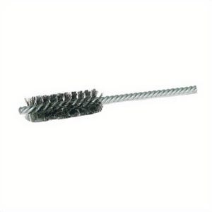 Weiler® 21110 Power Tube Brush, 3/4 in dia x 2-1/2 in L, 5-1/2 in OAL, 0.006 in dia Filament/Wire, Steel Fill