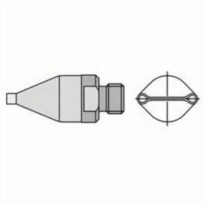 Weller® T0058727776 Hot Air Nozzle, Dual SMT Style, Series: FD2, For use with: HAP1 Hot Air Pencil, Specifications: 1.5 mm H x 8 mm W