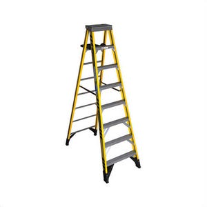Werner® 7308S Step Ladder, Type IAA Single Sided, Series: 7300, 8 ft Ladder Height, 375 lb, 7 Steps