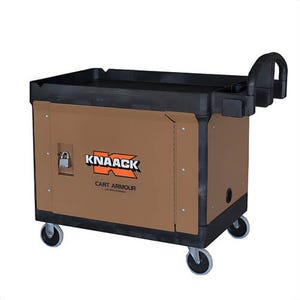 Knaack® Cast Armor Mobile Cart Security Paneling, 36-1/4 in Overall Length, 23-3/4 in Overall Width, 3-1/2 in Overall Height, Steel, Tan