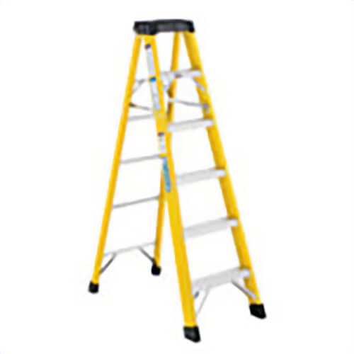 Werner® 202212 Fiberglass Step Ladder, 12 ft, Type 1A
