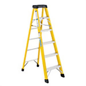 Werner® 202212 Fiberglass Step Ladder, 12 ft, Type 1A