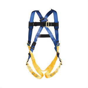 Werner® H312004 Harness, Series: Litefit™, XL, 310 lb, Tongue Leg Strap Buckle, Slotted Pass-Thru Chest Strap Buckle