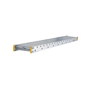 Werner® 2524 Ladder Jack Stage, 24 ft L x 20 in W x 6 in H, 500 lb Load, Aluminum