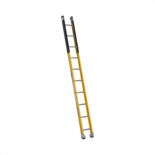 Werner® M7110-1 Manhole Ladder, Specialty, 10 ft Overall Height, 12-3/8 in Overall Width, 375 lb, Round Rung, 10 Rungs
