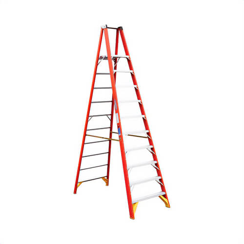 Werner® P6210 Platform Ladder, Type IA, Series: P6200, 10 ft Ladder Height, 14-5/8 in Platform Width, 14-5/8 in Platform Depth