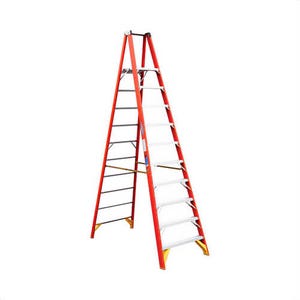 Werner® P6210 Platform Ladder, Type IA, Series: P6200, 10 ft Ladder Height, 14-5/8 in Platform Width, 14-5/8 in Platform Depth