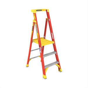 Werner® PD6203 Podium Ladder, Series: PD6200, 5 ft Ladder Height, 300 lb, ANSI Code: Type IA, 3 Steps