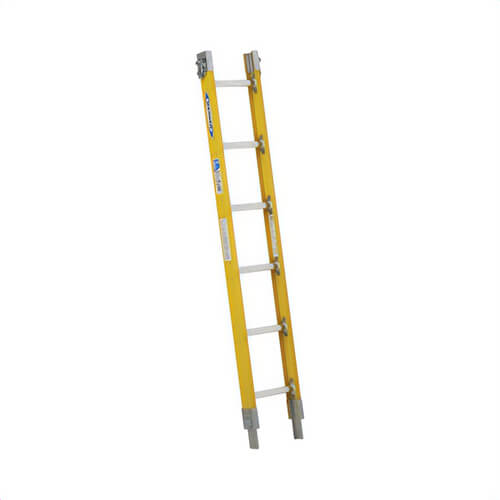 Werner® S7706-1 Parallel Sectional Ladder, Specialty, 6 ft Overall Height, 12 in Overall Width, 250 lb, 6 Round Rungs