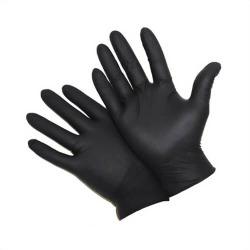 PIP® 2920/XL PosiShield Disposable Gloves, XL, Nitrile, Black, 9.4 in L, Non-Powdered, Textured, 5 mil Thick, Ambidextrous Hand
