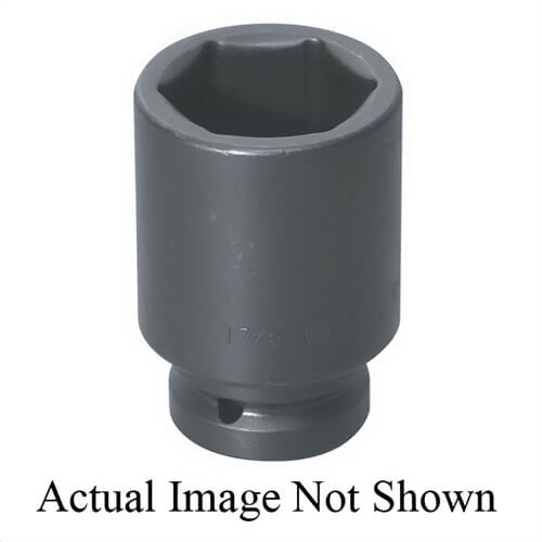 Williams® JHW17-6128 Supertorque® Socket, Impact Rated, Imperial, Square Drive, 1 in Drive, Deep Socket, 4 in Socket, 6-1/8 in OAL
