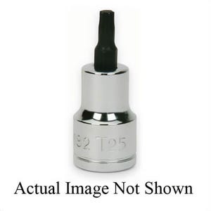 Williams® Socket Driver Bit, Imperial, 3/8 in Drive, Torx® Bit, T40 Bit, 13/16 in Bit Length, 1-31/32 in OAL, Polished Chrome