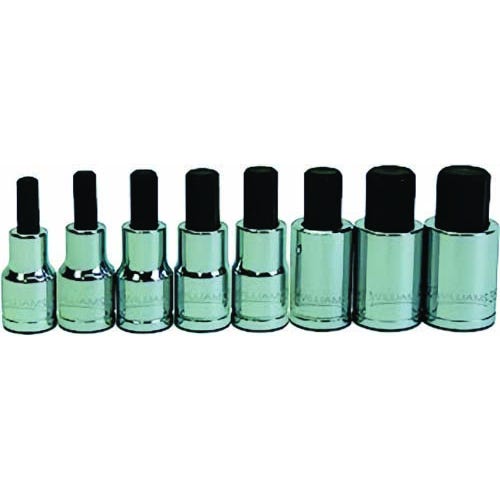 Williams® 32903 Hex Bit Socket Set, 8 pc, 1/2 DR