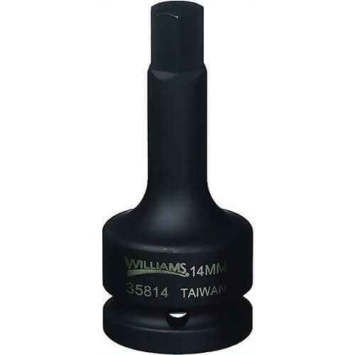 Williams® 35814 3/4Dr Impact Hex Bit Drr, 14 mm