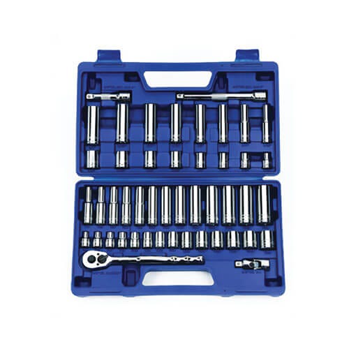 Williams® JHW50666 Socket and Drive Tool Set, Supertorque®, Imperial/Metric, 3/8 in Drive, Pear Head Shape, 6, 12 Points
