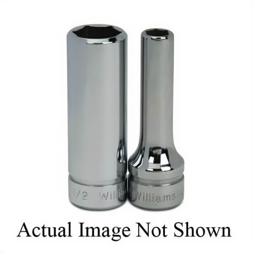 Williams® JHWBD-818 Socket, Supertorque®, Imperial, 3/8 in Drive, Shallow Length Socket, 9/16 in Socket, 1-1/8 in OAL