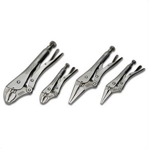 Williams® Plier Set, Locking Pliers, Serrated Jaw Surface, 4 pc