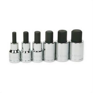 Williams® Socket Set, Metric, 6 pc, Included Socket Size: 8 mm, 1/2 in Drive, Polished Chrome