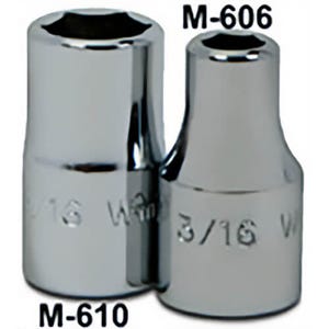 Williams® MD-608 1/4 in Drive 1/4 in Deep Socket 6 pt
