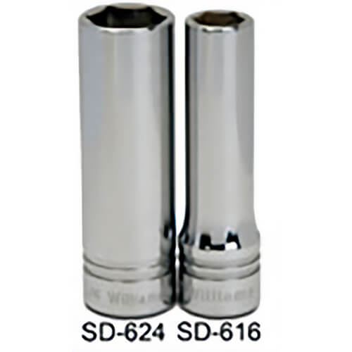 Williams® SD-624 1/2 in Drive 3/4 in Deep Socket 6 pt