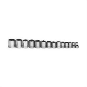 Williams® JHWWSS-814RC Socket Set, Supertorque®, Imperial, 14 pc, 8 Points, Included Socket Size: 3/8 in, 1/2 in Drive, Clip Rail