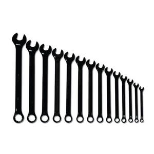 Williams® Combination Wrench Set, Series: SUPERCOMBO®, Imperial, 5/16 to 1-1/4 in Size, 15 pc, Specifications: 12-Point, Industrial Black Finish