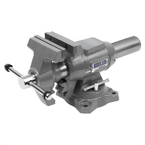 Wilton® 28844 Multi-Purpose Bench Vise, Serrated Jaw, 4 in Jaw Opening, 4-1/2 in W Hardened Steel Jaw, 2-1/4 in D Throat