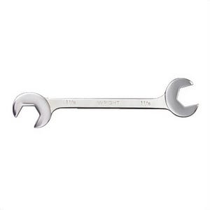 Wright® 1398 Double Angle Wrench, Open End Wrench, 2 in Wrench, 19-1/4 in L, Alloy Steel, Satin/Polished Chrome, ASME B107.100