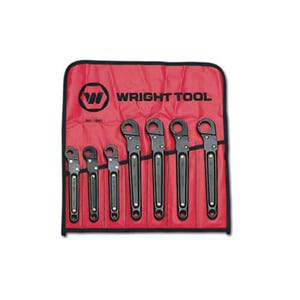 Wright® 1640 Tool Ratcheting Flare Nut Wrench, 7 pc
