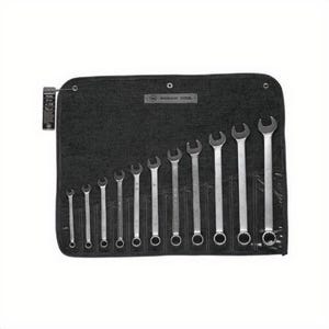 WrightGripâ„¢ 711 Combination Wrench Set, 11 pc, 3/8 to 1 in, Polished Chrome