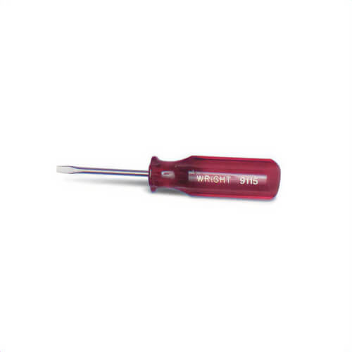Wright® 9112 Screwdriver, 1/8 in Cabinet Point, 6 in OAL