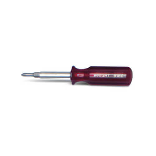 Wright® 9182 4-In-1 Screwdriver, 3-1/2 in Blade