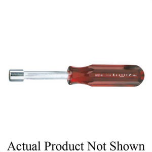 Weller® Xcelite® HS11N Hex Drive Regular L Nut Driver, 11/32 in, Hollow Shank, Green Molded Firm Grip Handle, Bright