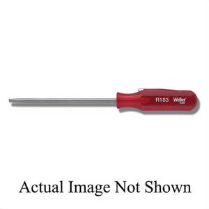 Weller® Xcelite® R183N Screwdriver, Imperial, Slotted Point, 1/8 in Point, 5-1/4 in OAL, Round Shank, 3 in Shank Length