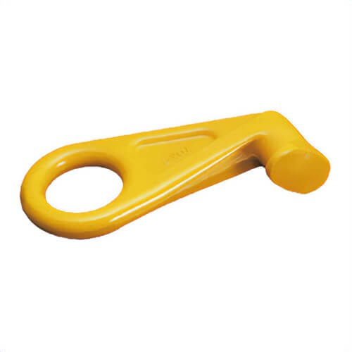 YOKE® 8-067-45LT Eye Container Hook, Grade 80, 45° Left, 12.5 ton Working Load Limit, 4:1 Design Factor