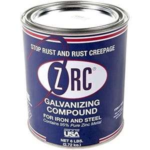 ZRC® 10002 Cold Galvanizing Compound, Gray Finish, 6 lb, 1 qt