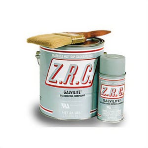 ZRC® 20010 Galvilite® Cold Galvanizing Compound, 12 oz, Silvery Gray, Shiny